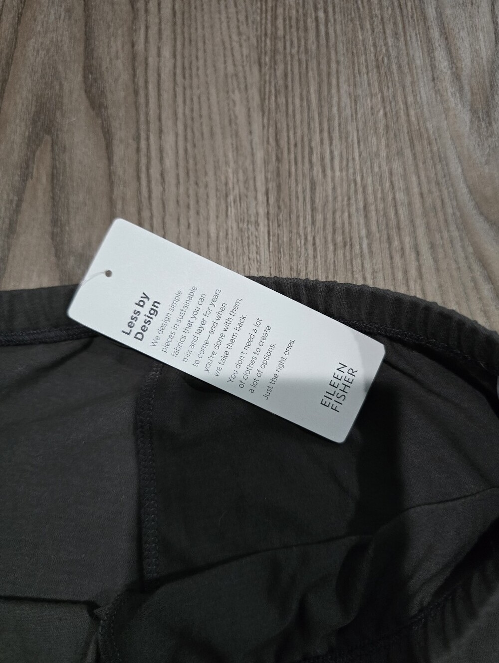 Eileen Fisher Charcoal Pull-On Leggings - Picture 4 of 5